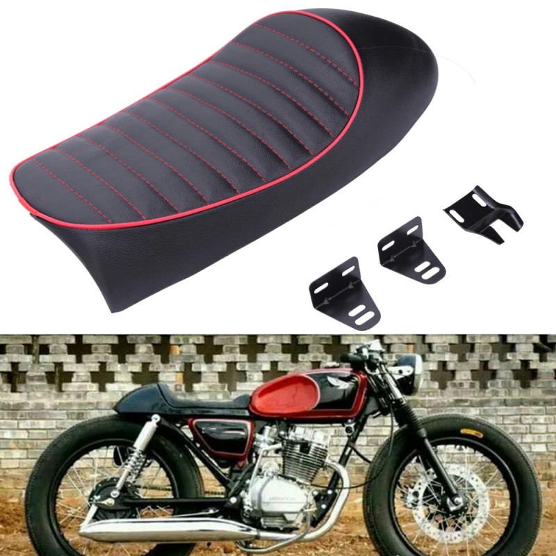 DREAMIZER Motorcycle Retro Driver Passenger Two Up Seat For HONDA