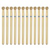 sourcing map 12pcs 120-140 Grits Diamond Grinding Bit 3.5mm Ball
