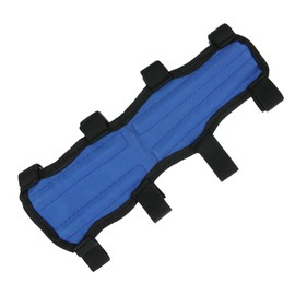 elTORO Curdora Hunter Arm Guard - Robust Arm Protector Made of Abrasion-Resistant Cordura - Water-Repellent, Breathable & Adjustable - with Clip Fasteners - 25 cm Length - Blue