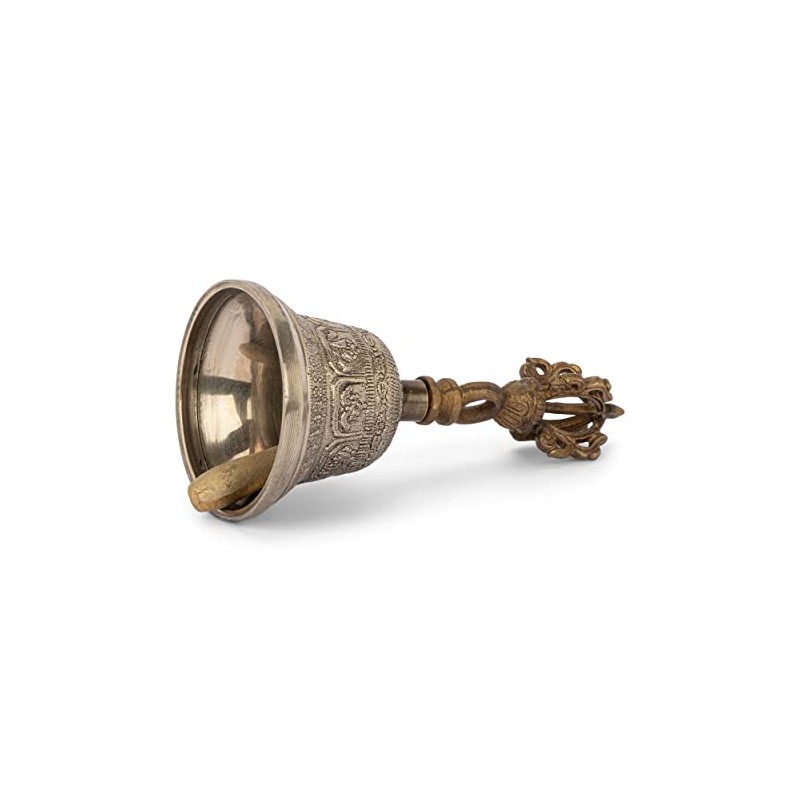 NKlaus Bell with Dorje Handle 11 cm Ritual Object in