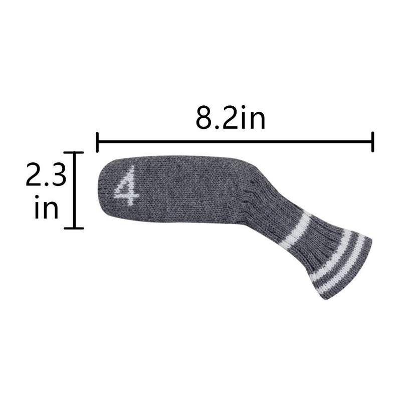10 Pcs Golf Iron Covers Cuteness Knitted Socks Shape Washable