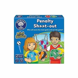 Orchard Toys Penalty Shoot Out Mini Games, Travel Games for Kids to Learn Matching Pairs, Maths, Educational Game for Addition, Subtraction, Football Game, Football Gift for Boys, Girls, Age 3+