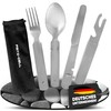 Fritz-Cell Stainless Steel Camping Cutlery German Army Outdoor Cutlery -