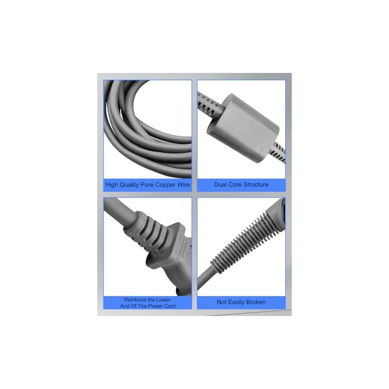 Cable de Alimentación para Rizador de Pelo Compatible con Dyson