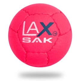 Lax Sak Soft Practice Lacrosse Balls - Same Weight & Size as a Regulation Lacrosse Balls, Great for Indoor & Outdoor Practices, Less Bounce & Minimal Rebounds - Pink, 2 Pack