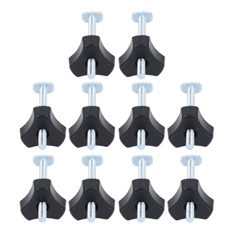 10 Sets T Track Knobs Stainless Steel M8x100mm Threaded Bolt