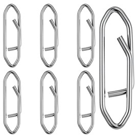 FNANJWQ 100 Pcs Speed Clips for Fishing, High Strength Stainless Steel Speed Clips Fishing Lures Quick Replacement Clip for Freshwater Saltwater Crankbait Popper Lures