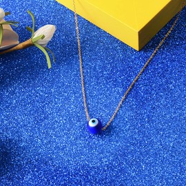 VGWON - Valentine's Day Gift, Evil Eye Necklace, Turkish Eyes Lucky Necklace, Birthday Gift For Mum Female Mothers Grandmothers Girlfriends