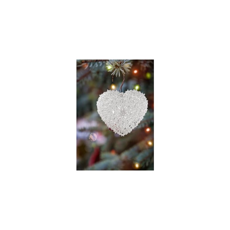 CF Collection Engraved Heart Christmas Tree Ornament [Pack of 1]