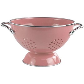 Reston Lloyd Calypso Basics 1.5 Quart Powder Coated Colander, Pink