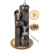 LAMDAWN Unique Cascading Basins Ceramic Waterfall Incense Holder, Paired with