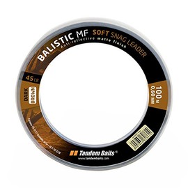 Tandem Baits Balistic MF Snag Leaders Fishing Line for Fishing Rod | Fishing Accessories for Carp Rod for Large Fishing | Carp Accessories for Professionals & Hobby Anglers 100 m 0.6 mm 45 lb Dark