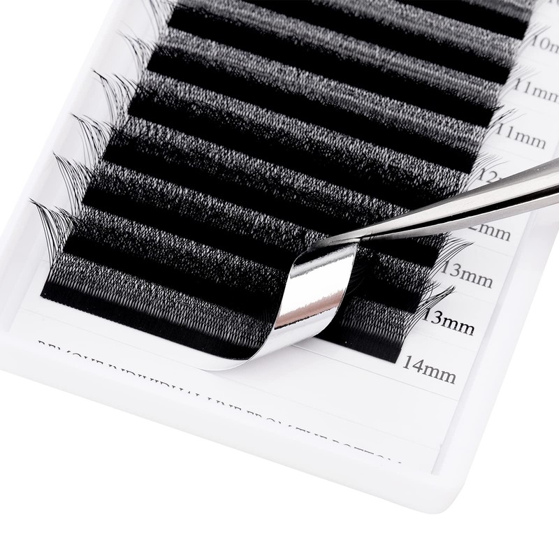GEMERRY Volume Eyelashes, 5D Pre-Fanned Eyelash Extensions, Easy Fan Lashes,