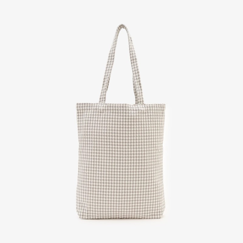 Afternoon Tea Living JG46 Houndstooth Tote Bag, beige