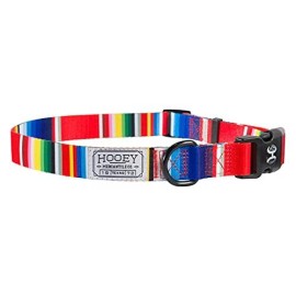 HOOEY Nomad Dog Collar, Durable Polyester Webbing Collar with Western-Inspir