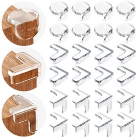 24 Pack Baby Safety Corner Protectors for Kids, Baby Proofing Edge Guards Child Safety Corner Guards Table Corner Protectors for Furniture Against Sharp Corners (8L-Shaped+8Ball-Shaped+8T-Shaped)