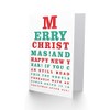 Christmas Eye Chart Funny Another Drink New Year Sealed Greeting