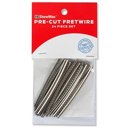 StewMac Pre-Cut and Pre-Radiused Fretwire Set, Wide/Highest, 7.25" Radius, 24-pieces