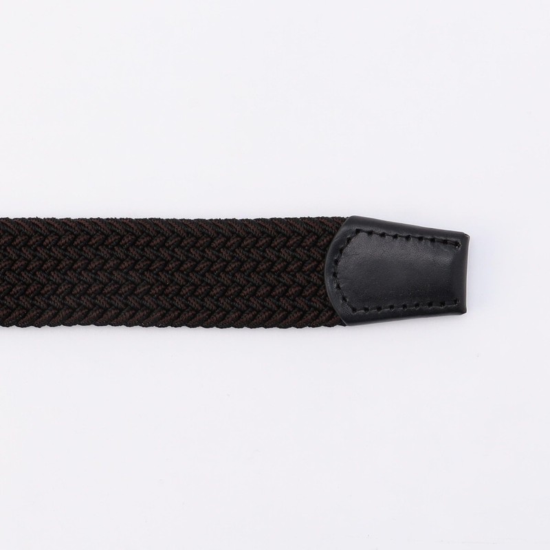 Com Size 47-87YG11-204 Color Combination Rubber Mesh Belt, Black