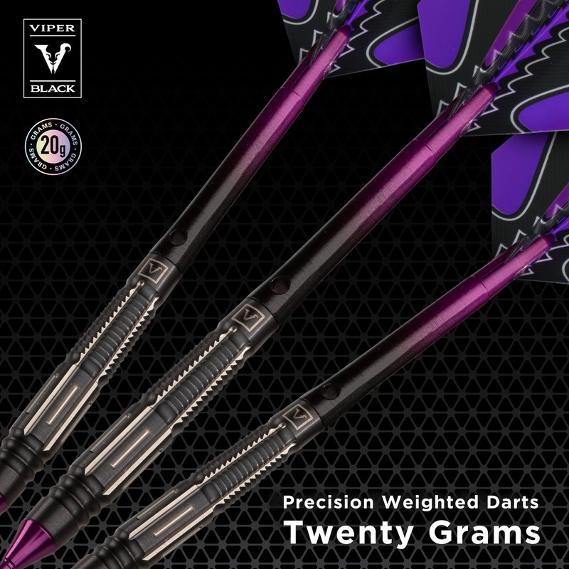 Viper Black Flux 90% Tungsten Professional Steel or Soft Tip