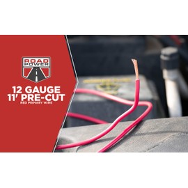 Road Power 55671533 12 Gauge Automotive Copper Wire, Red, 11'