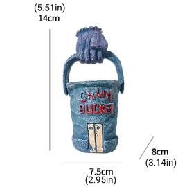 AIMALL Whimsical Alien Pineapple House Aquarium Ornament: Durable Resin Fish Tank Decoration - Perfect for Freshwater & Saltwater Environments - Vibrant and Non-Toxic