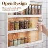 Nisorpa 3 Tier Spice Rack Wall Mount, Rustic Burnt Wood