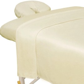 ForPro Professional Collection Natural Microfiber 3 Piece Massage Sheet Set Soft Durable Stain Resistant