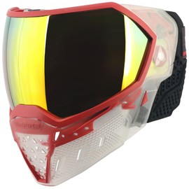 Empire EVS Paintball Mask/Goggle Clear/Red - Fire Mirror Thermal Lens