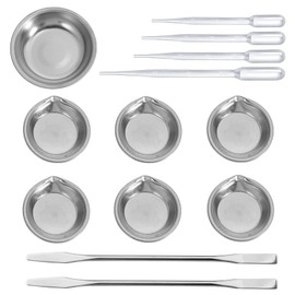 Samcos Plastic Model Paint Set, 13 Piece Set, 2 Toning Sticks, 7 Paint Plates, 4 Dropper and Hobby Painting Tools