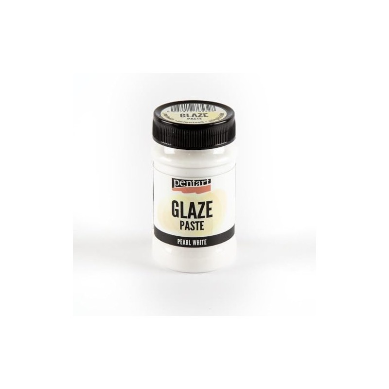 Pentart Glaze Paste 100 ml Pearl White, one