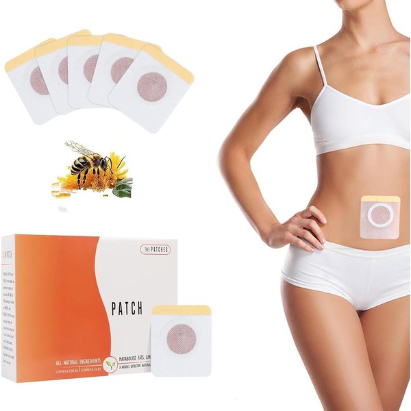 30Pcs Belly Patch, Waterproof Stickers for Women Girls, Natural Belly