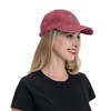 Red Rooster Hat for Men Women Embroidered Chicken Denim Baseball