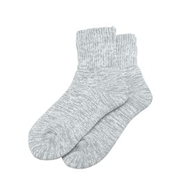 Romance Socks, Socks, Bedrock Bath, Cold Protection, Made in Japan, Washable, Cold Protection, Small Cedar (M, Gray)