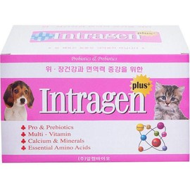 Intragen Plus Multivitamin Powder Type, Suitable for Cats and Dogs, 30 Pack / 인트라젠 플러스 종합영양제 분말형 고양이 강아지 공용 30개입