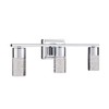 allen + roth Dunwynn 3-Light Chrome Modern/Contemporary Vanity Light