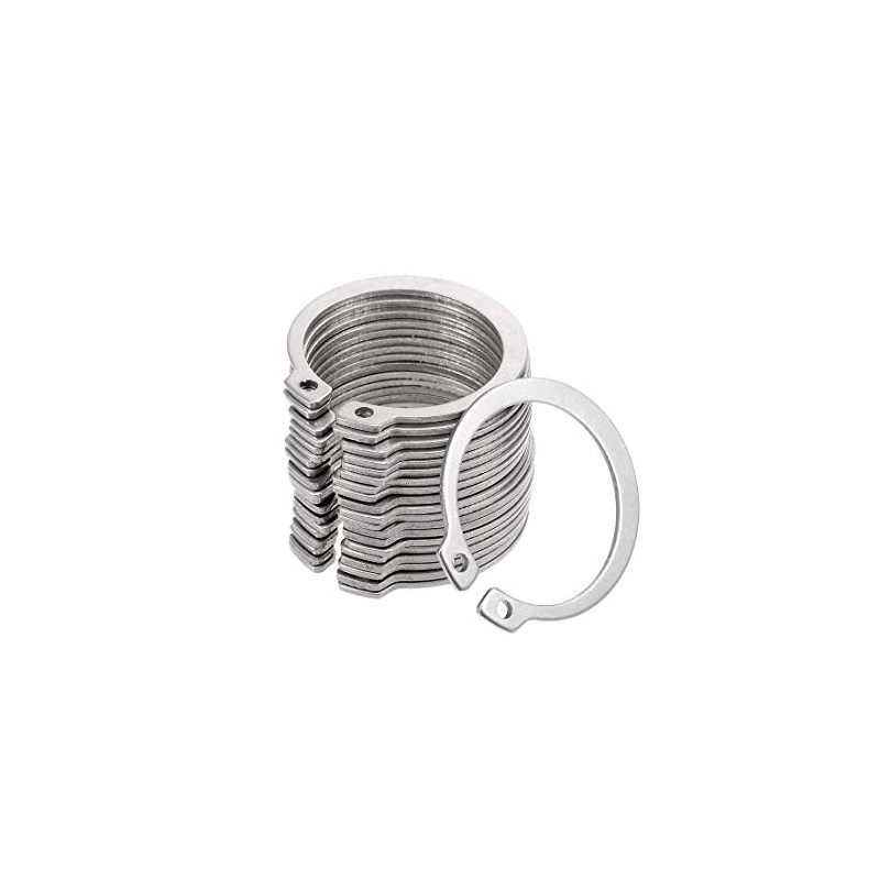 sourcing map 40mm External Circlips C-Clip Retaining Shaft Snap Rings