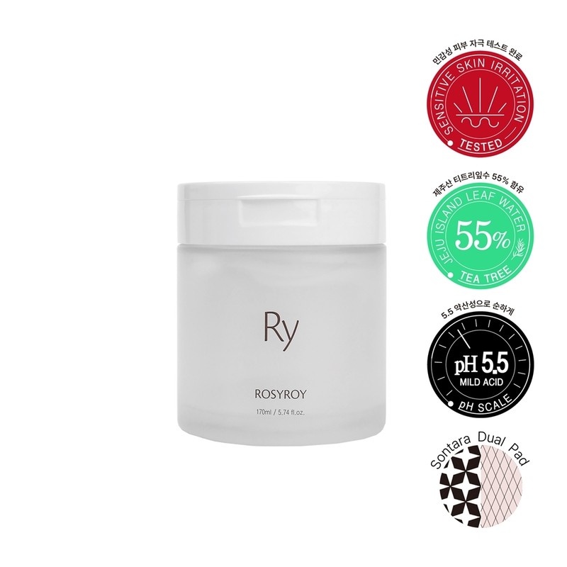 Rosroy True Tea Tree Peeling Pads 80 sheets / 로지로이
