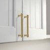 khtumeware 6 Pack Brushed Brass Cabinet Pulls 6 Inch(152MM) Hole