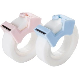 2 Pcs Multifunctional Invisable Tape Set with Refillable Tape Dispenser Writable Tape Office School Stationery Supplies Tape Dispenser Refill Rolls Holder Core Desktop Cute Tape Dispensers