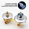 ZAKSEM 2/3/4/5 Way Brass Shower Faucet Bathroom Mixer Tap for