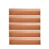 Nameplate Holder Wall or Door 5Pack (Rose Gold, 2“ ×