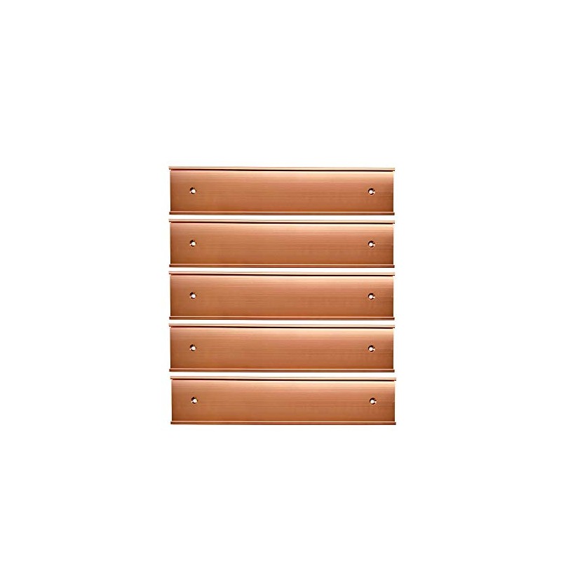 Nameplate Holder Wall or Door 5Pack (Rose Gold, 2“ ×