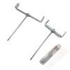 2pcs Premium Adjustable Gutter Downspout Extensions U Bracket, Heavy-Duty Galvanized