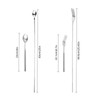 Xiciki Extendable Fork Spoon, Telescopic Stainless Steel Fork & Spoon,