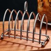 Toast Rack Stand Holder, 6 Slice Stainless Steel Toast Rack