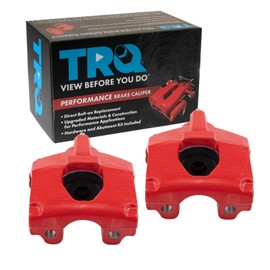 TRQ Rear Brake Caliper Set Performance Driver & Passenger Side Compatible with 2001-2007 Chrysler Town & Country Dodge Caravan Grand Caravan