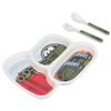 Children Tableware Set Cartoon Printed Unbreakable Divided Plate Toddler Eating
