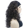 Lydell 22" Long 3/4 Curly Women Wigs Hairpiece Headband Wigs