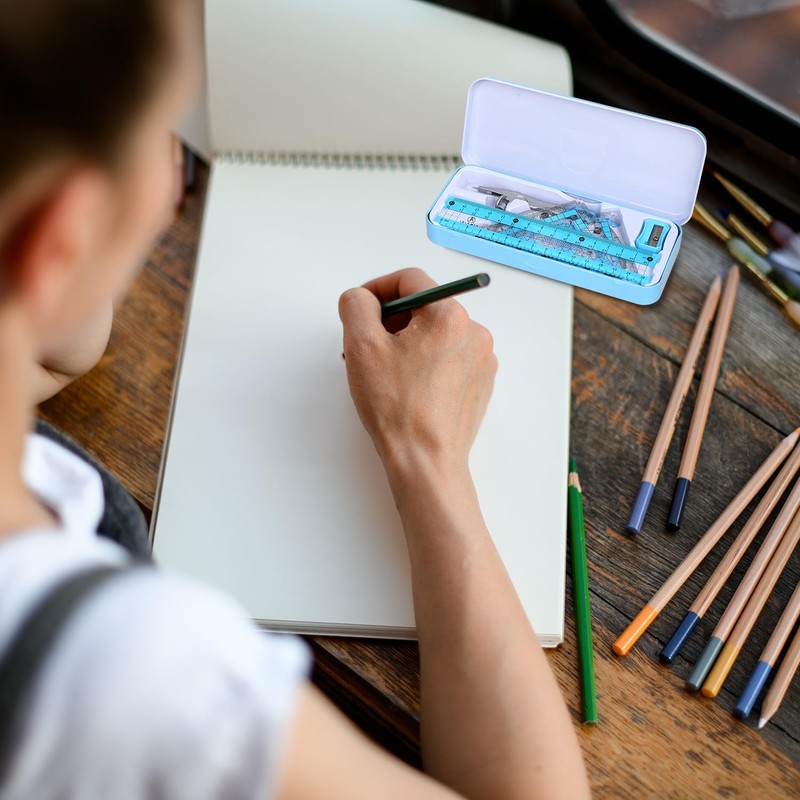 Compass Geometry Tool Geometry Set Drafting Drawing Compass and Protractor